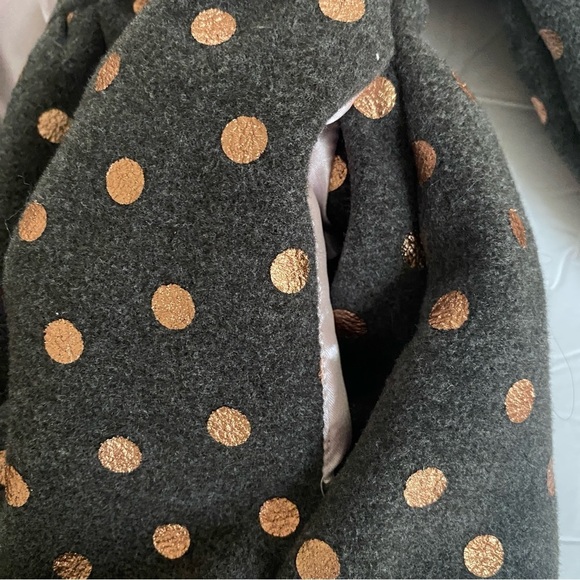 Penelope Mack Grey Polka Dot Flower Accent Coat Sz 3T - Picture 8 of 8